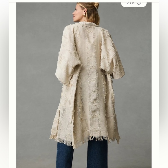 Anthropologie Fringed Open Kimono Cardigan - Picture 3 of 6